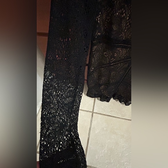 BARDOT Bodycon Elegant Sheer Lace Overlay Cocktail Dress w Nude Lining Size M - Picture 10 of 12